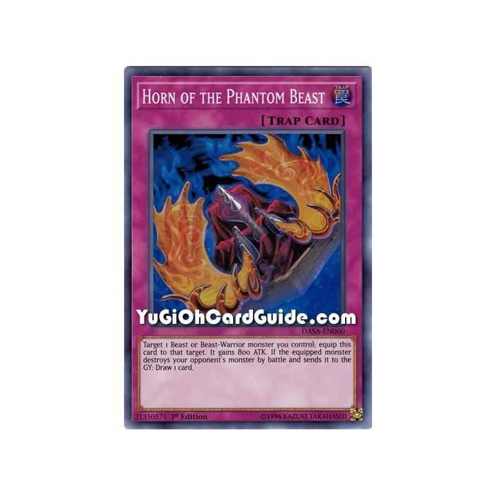 Horn of the Phantom Beast (Super Rare) – Dark Saviors | Carta YUGIOH en México