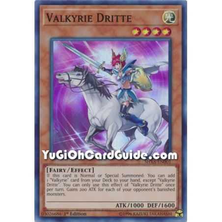 Valkyrie Dritte (Super Rare) – Shadows In Valhalla | Carta YUGIOH en México