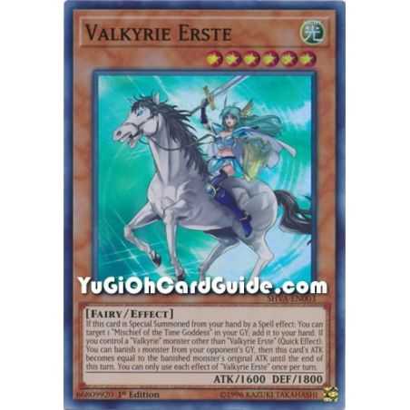 Valkyrie Erste (Super Rare) – Shadows In Valhalla | Carta YUGIOH en México