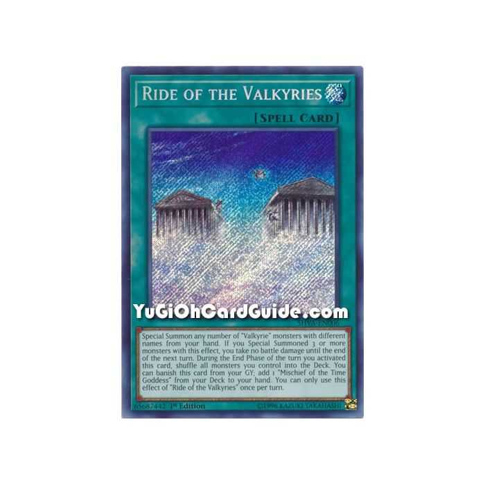 Ride of the Valkiyries (Secret Rare) – Shadows In Valhalla | Carta YUGIOH en México
