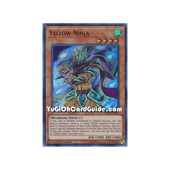 Yellow Ninja (Super Rare) – Shadows In Valhalla | Carta YUGIOH en México