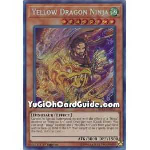 Yellow Dragon Ninja (Secret Rare) – Shadows In Valhalla | Carta YUGIOH en México