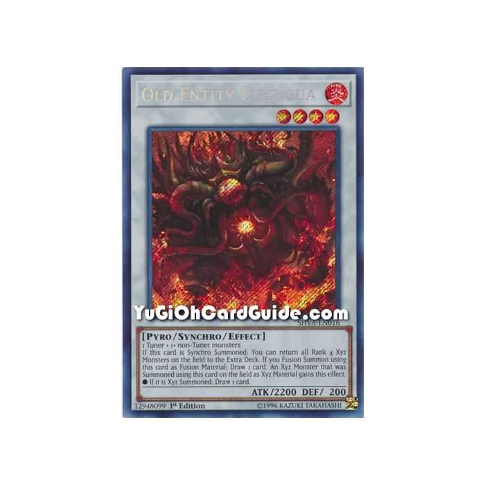 Old Entity Chthugua (Secret Rare) – Shadows In Valhalla | Carta YUGIOH en México