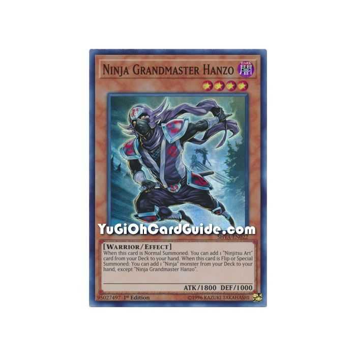 Ninja Grandmaster Hanzo (Super Rare) – Shadows In Valhalla | Carta YUGIOH en México