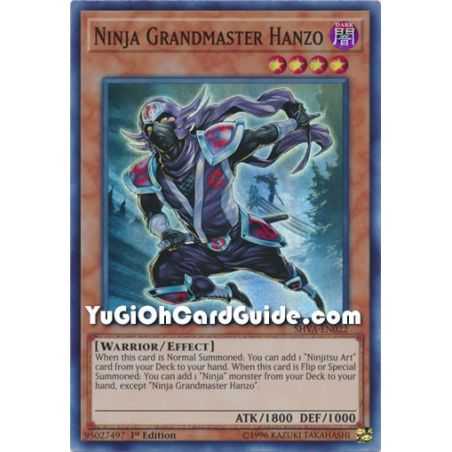 Ninja Grandmaster Hanzo (Super Rare) – Shadows In Valhalla | Carta YUGIOH en México