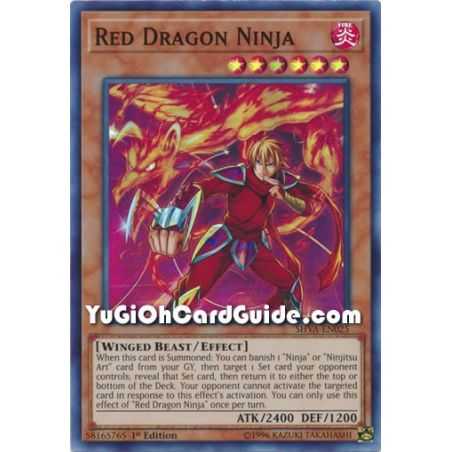 Red Dragon Ninja (Super Rare) – Shadows In Valhalla | Carta YUGIOH en México