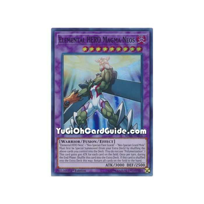 Elemental HERO Magma Neos (Super Rare) – Shadows In Valhalla | Carta YUGIOH en México