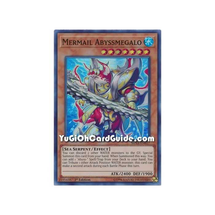 Mermail Abyssmegalo (Super Rare) – Shadows In Valhalla | Carta YUGIOH en México