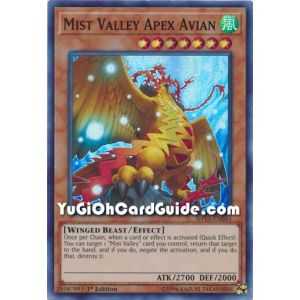 Mist Valley Apex Avian (Super Rare) – Shadows In Valhalla | Carta YUGIOH en México