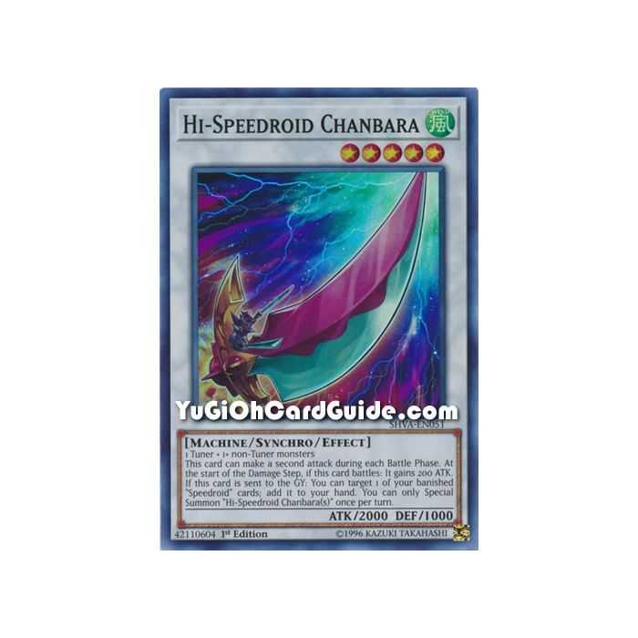 Hi-Speedroid Chanbara (Super Rare) – Shadows In Valhalla | Carta YUGIOH en México