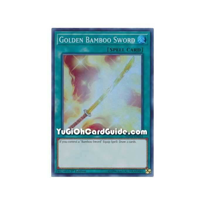 Golden Bamboo Sword (Super Rare) – Shadows In Valhalla | Carta YUGIOH en México