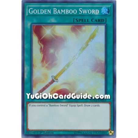 Golden Bamboo Sword (Super Rare) – Shadows In Valhalla | Carta YUGIOH en México