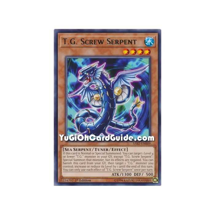 T.G. Screw Serpent (Rare) – Savage Strike | Carta YUGIOH en México