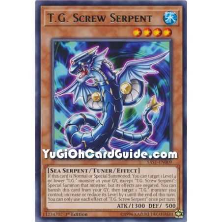 T.G. Screw Serpent (Rare) – Savage Strike | Carta YUGIOH en México