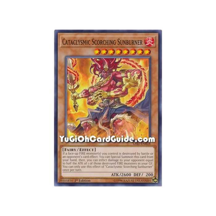 Cataclysmic Scorching Sunburner (Common) – Savage Strike | Carta YUGIOH en México
