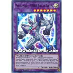 Elemental HERO Brave Neos (Super Rare) – Savage Strike | Carta YUGIOH en México