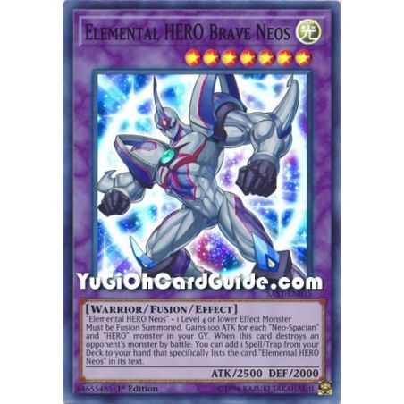 Elemental HERO Brave Neos (Super Rare) – Savage Strike | Carta YUGIOH en México