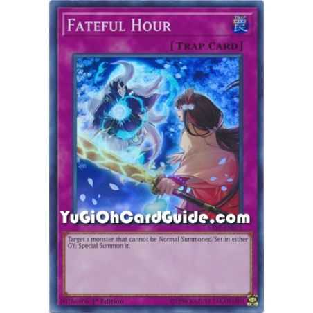 Fateful Hour (Super Rare) – Savage Strike | Carta YUGIOH en México