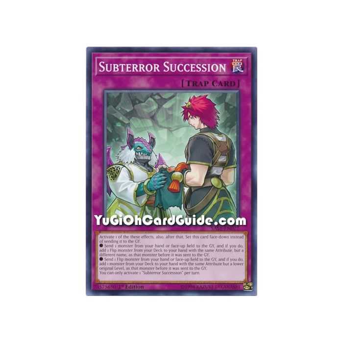 Subterrror Succession (Common) – Savage Strike | Carta YUGIOH en México