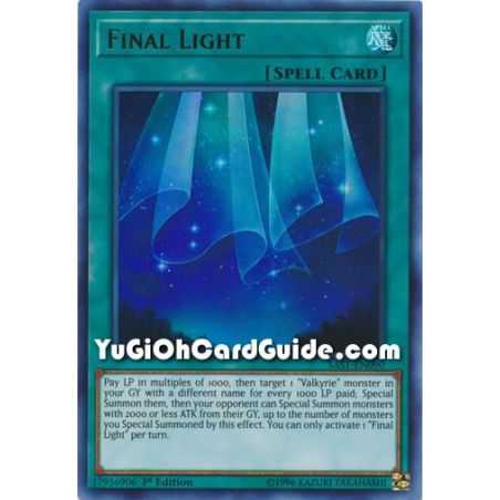 Final Light (Ultra Rare) – Savage Strike | Carta YUGIOH en México