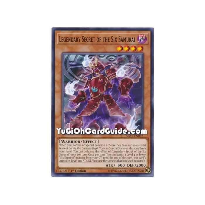 Legendary Secret of the Six Samurai (Common) – Savage Strike | Carta YUGIOH en México