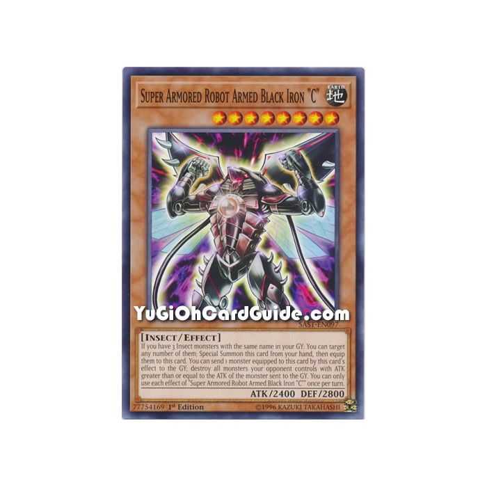 Super Armored Robot Armed Black Iron "C" (Common) – Savage Strike | Carta YUGIOH en México